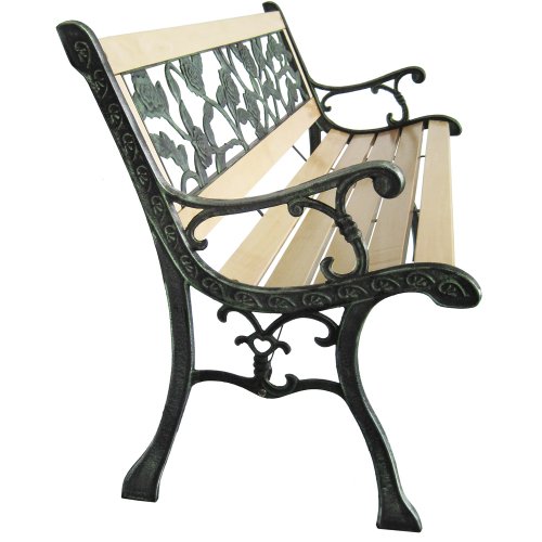 Miadomodo-GRTB01-3-3-Seater-Wooden-Outdoor-Garden-Bench-With-Rose-Design-0-1