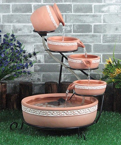 Solar-Terracotta-Cascading-Water-Feature-with-battery-back-up-with-lights-0