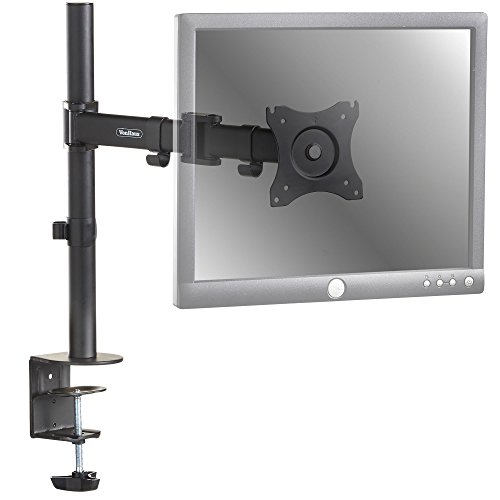 VonHaus-Single-Arm-LCD-LED-Monitor-Desk-Mount-Bracket-for-13-27-Screens-with-45-Tilt-360-Rotation-180-Pull-Out-Swivel-Arm-Max-VESA-100x100-Free-2-Year-Warranty-0-2