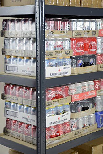 Pack-of-3-Extra-Deep-STORALEX-Garage-Shelving-Racking-Units--UKs-Bestselling-Garage-Storage-Shelves-600mm-Deep-Version-200kg-Per-Shelf-Evenly-Distributed-5-Tier-Shelf-Unit-Metal-MDF-Boltless-Assembly--0-1