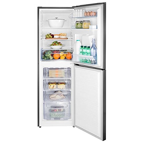 Hisense-RB320D4WG1-Freestanding-Fridge-Freezer-With-Water-Dispenser-Silver-0-0
