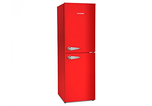 Montpellier-MAB148R-Retro-Style-50-50-Freestanding-Fridge-Freezer-Red-0