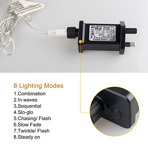 Quntis-LED-String-Light-Waterproof-8-Multi-Function-Indoor-String-Fairy-Lights-Ideal-for-Garden-Outdoor-Camping-Wedding-Christmas-Tree-Birthday-Party-Valentines-Day-0-4