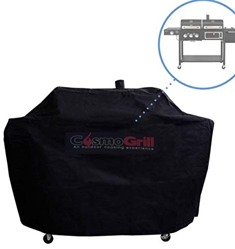 CosmoGrill-Barbecue-DUO-Gas-Grill-Charcoal-Smoker-Portable-BBQ-Black-With-Cover-0-0