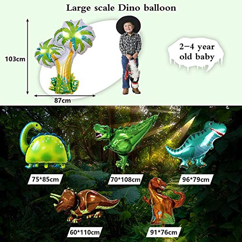 Gerlish-Dinosaur-Birthday-Party-Decorations-Dinosaur-Party-Supplies-Dinosaur-Balloons-for-Kids-Birthday-Theme-Party-Favors-0-4